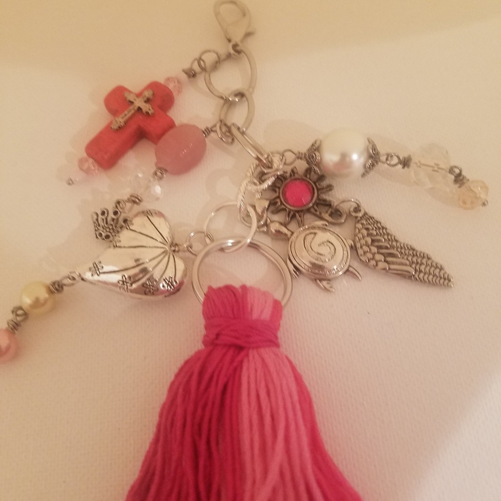Pretty in Pink Tassel Purse Jewelry